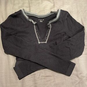 Urban Outfitters Long Sleeve Crop Top